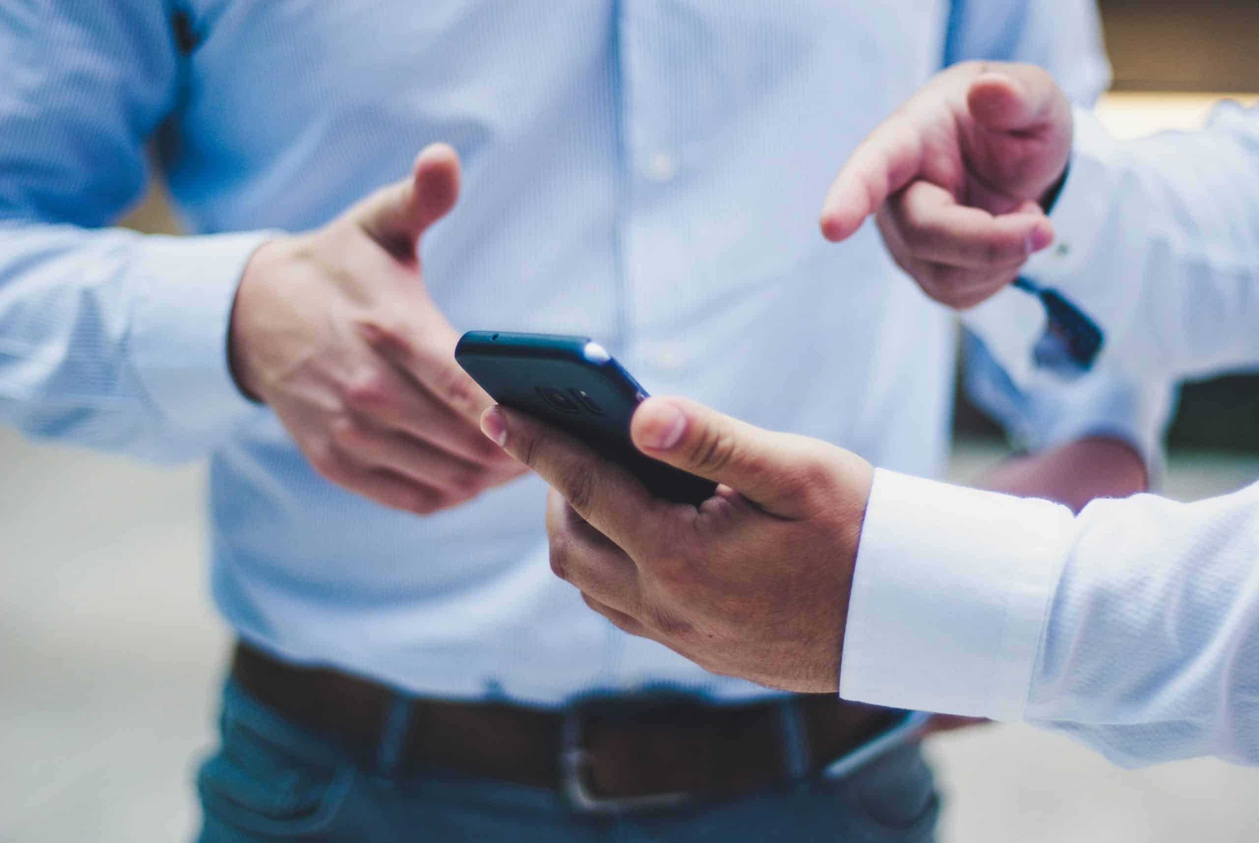 Business People with Phone